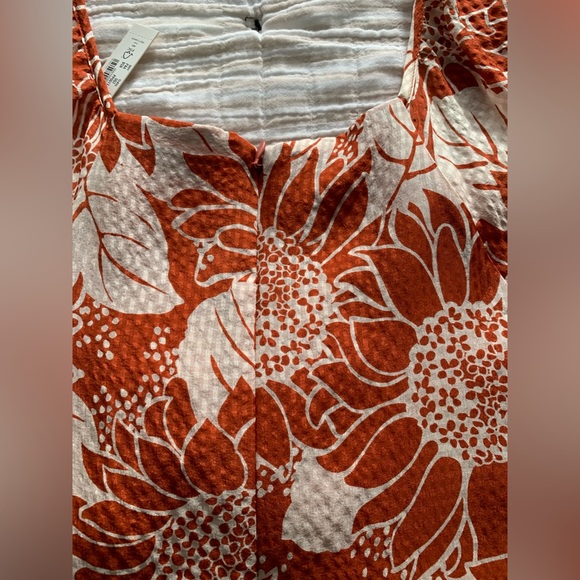 Madewell silk tie-front sunflower dress - Picture 6 of 9